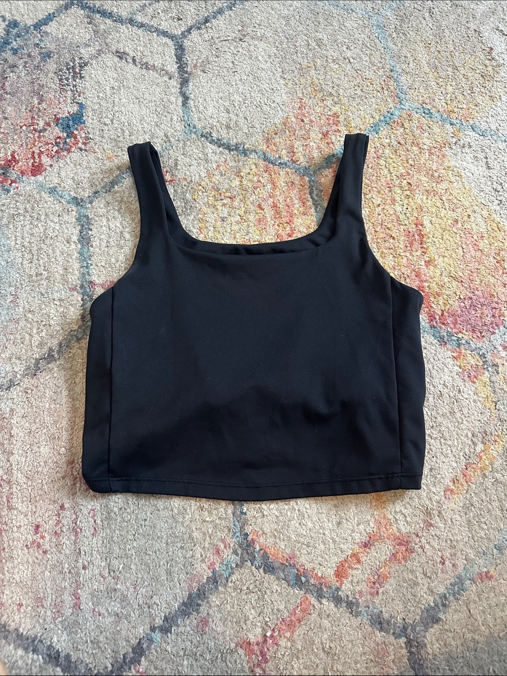 Classic Black Crop Tank Top